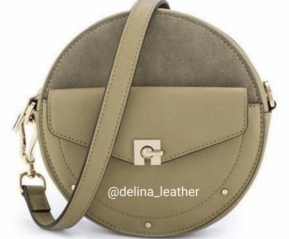 Круглая сумочка от Delina Leather