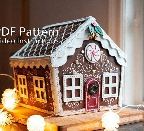Пряничный домик из кожи