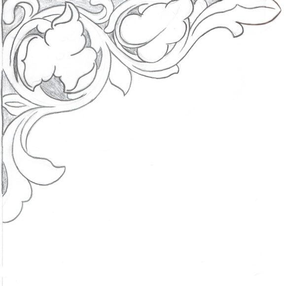 Тиснение цветы