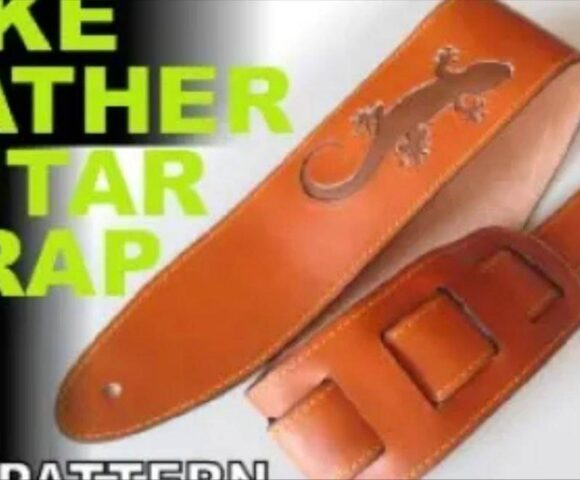 Ремень для гитары из кожи