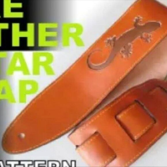 Ремень для гитары из кожи