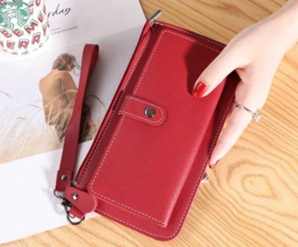 Выкройка большой женский кожаный клатч