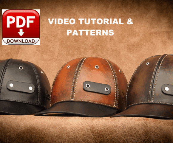 Бейсболка из кожи