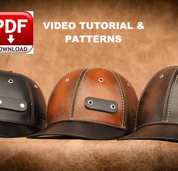 Бейсболка из кожи