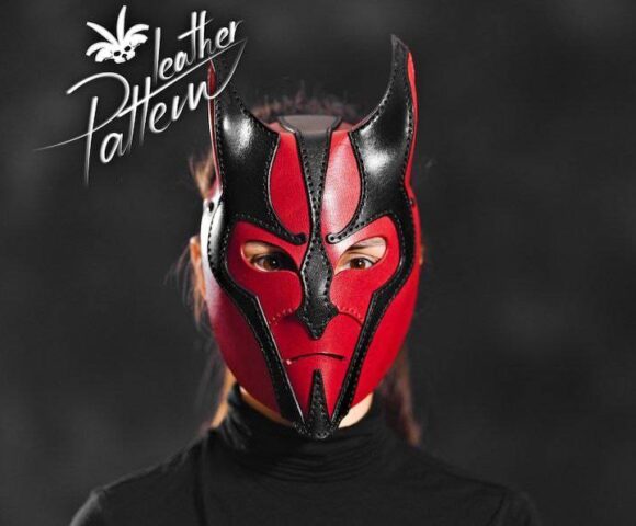 Выкройка маска дьявола