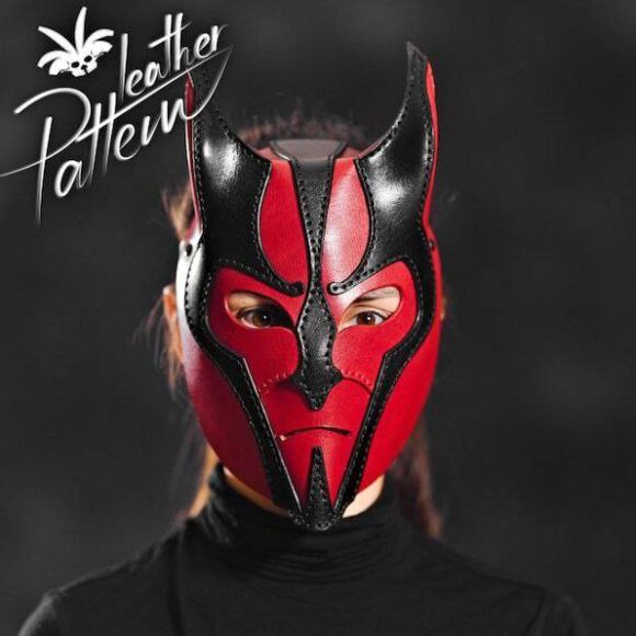 Выкройка маска дьявола