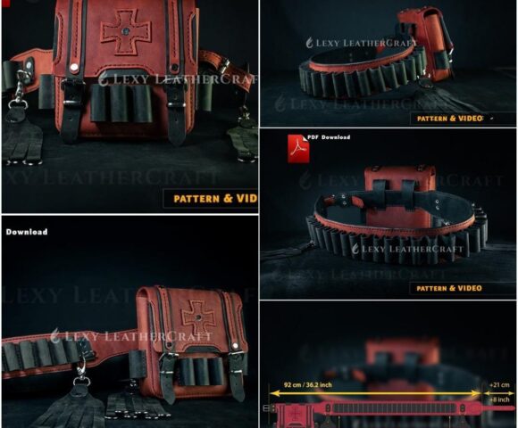 Патронташ из кожи