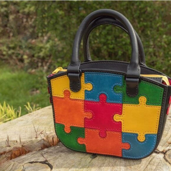 Выкройка женская сумочка пазл