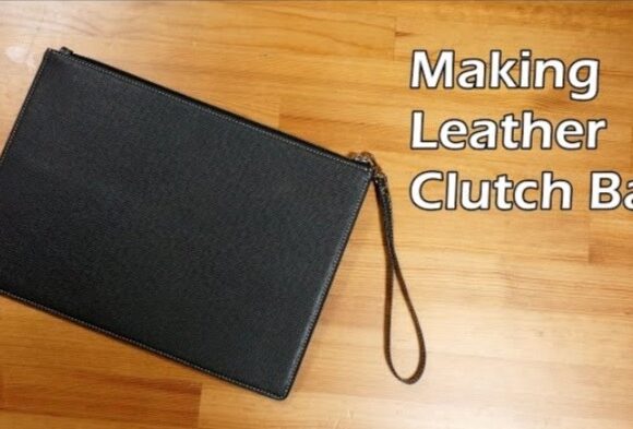 Кожаный клатч