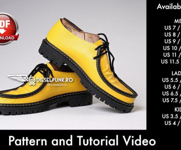 Выкройка мокасины