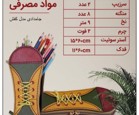 Пенал на молнии в форме ботинка