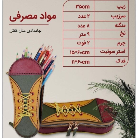 Пенал на молнии в форме ботинка
