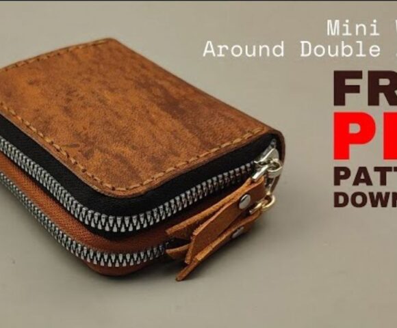 Кошелек зиппер с двумя молниями