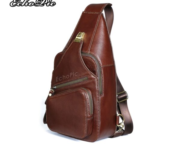 Кожаная сумка слинг