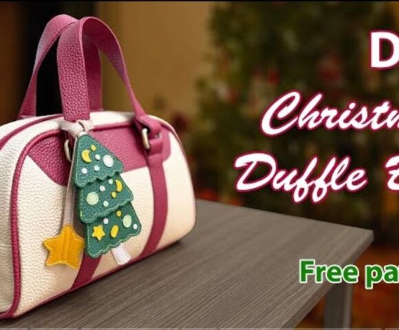 Выкройка рождественская мини сумка