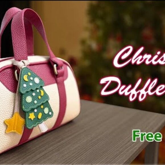 Выкройка рождественская мини сумка