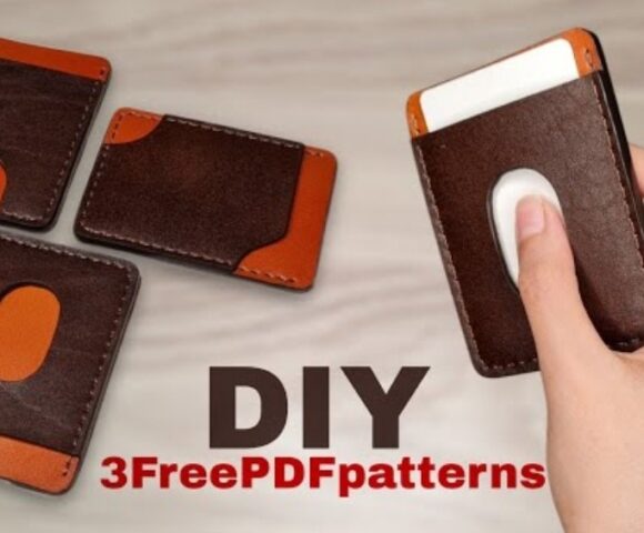 Выкройка три картхолдера