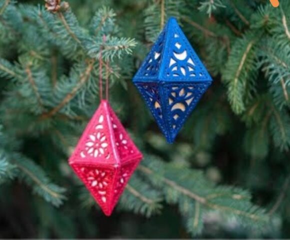 Выкройка ёлочные игрушки