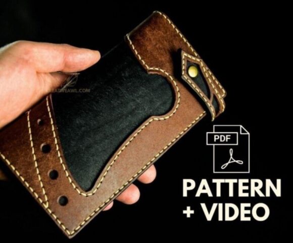 Байкерский кошелек выкройка