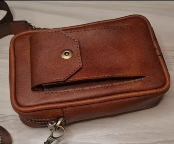 Выкройка небольшая мужская сумка