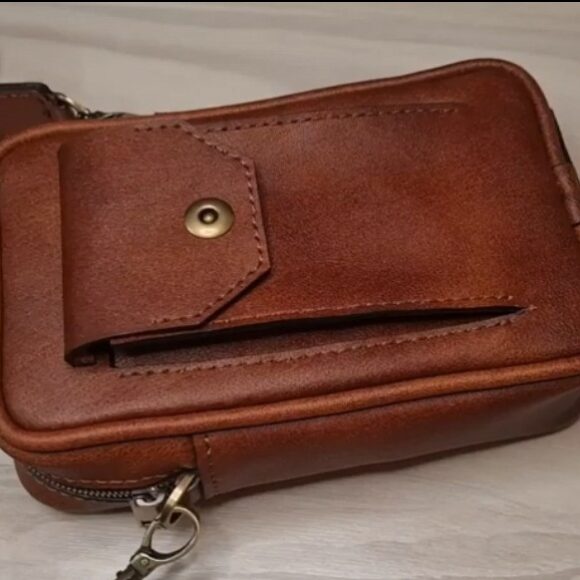 Выкройка небольшая мужская сумка