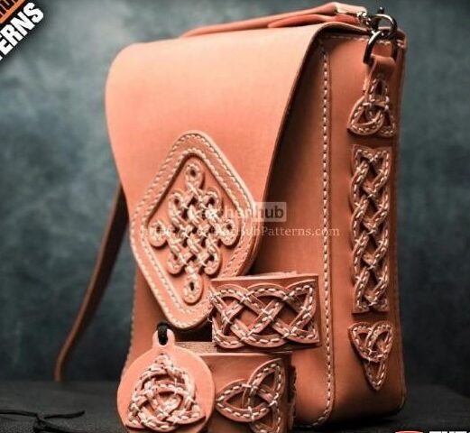 Выкройка сумка с кельтским орнаментом
