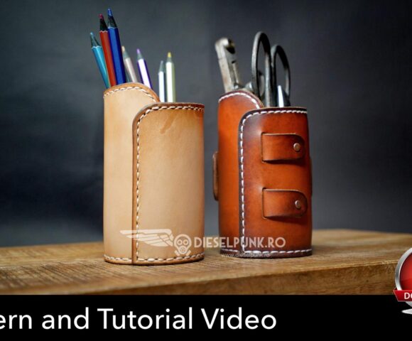 Стакан из кожи выкройка