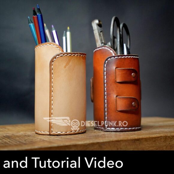 Стакан из кожи выкройка