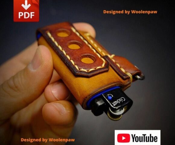 Выкройка чехол на ремень для зажигалки