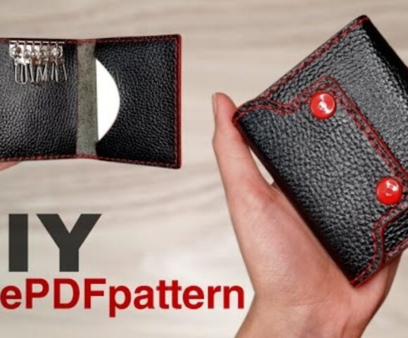 Выкройка картхолдер с ключницей