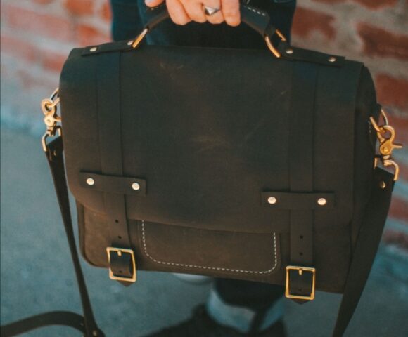 выкройка кожаная мужская сумка