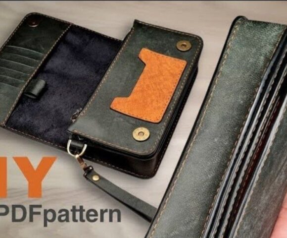 выкройка кожаная мужская сумочка