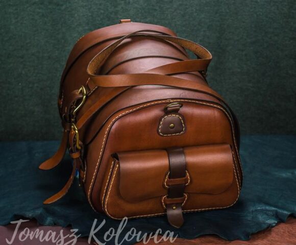 Выкройка кожаная сумка сундук