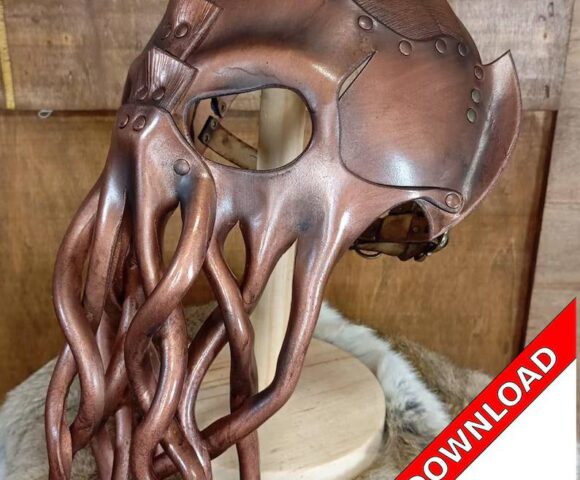 Выкройка маска культиста кракена