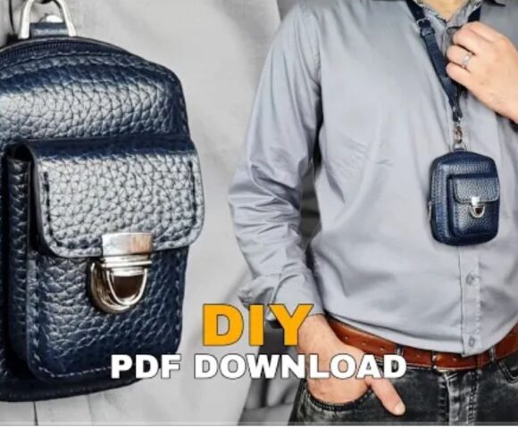 Выкройка мужская сумочка на шею