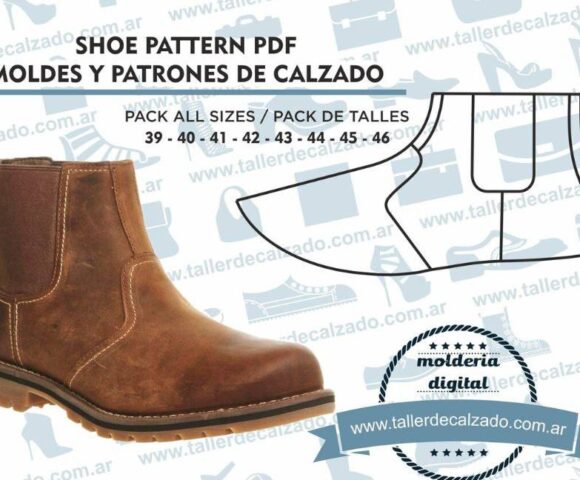 Выкройка мужские ботинки