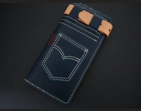 Выкройка необычный кожаный лонгер