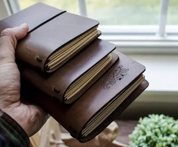 Выкройка обложка из кожи для ежедневника