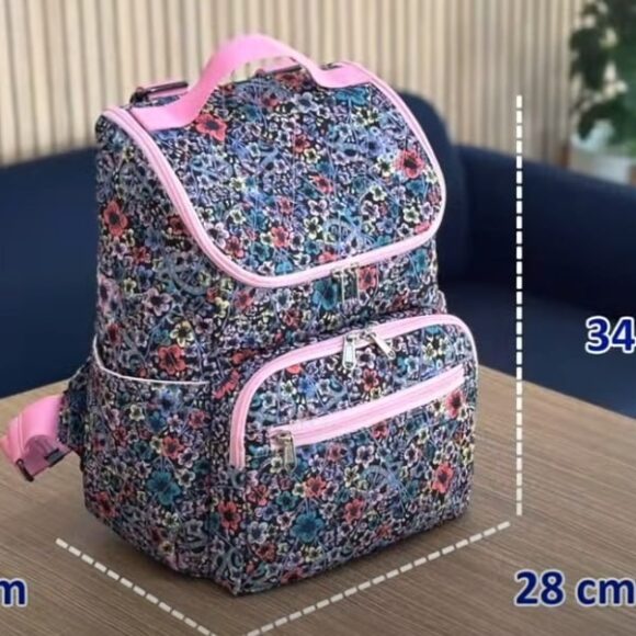 Выкройка рюкзак с клапаном на молнии