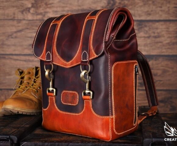 Выкройка рюкзака из кожи