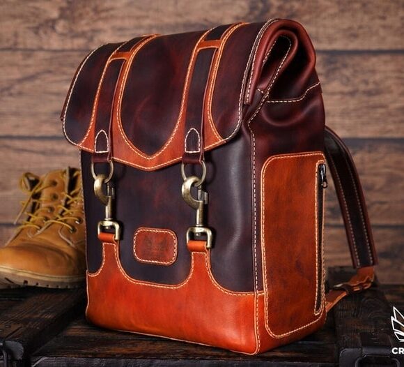 Выкройка рюкзака из кожи