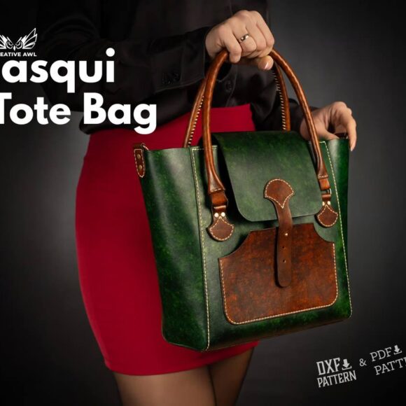 Выкройка сумка тоут из кожи