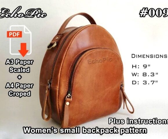 Выкройка женский небольшой рюкзак