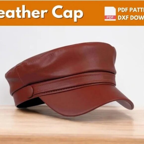 Бесплатная выкройка кожаной кепки