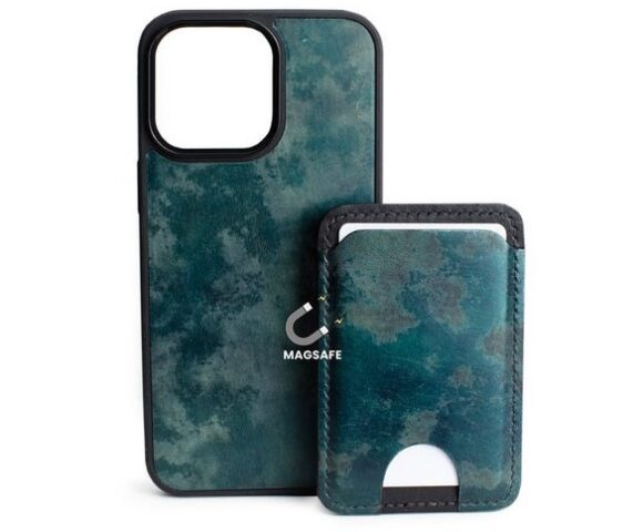 Картхолдер из кожи с магнитом