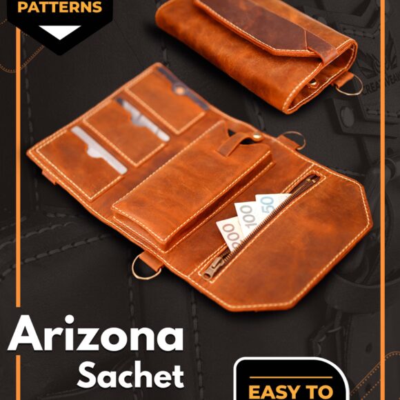 Кошелек трифолд с отделом для телефона