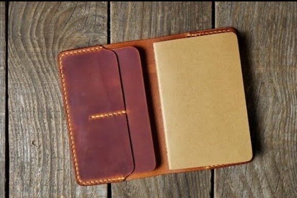 Обложка для блокнота с кармашками