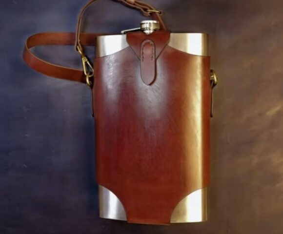 Выкройка чехол для фляжки с ремешком