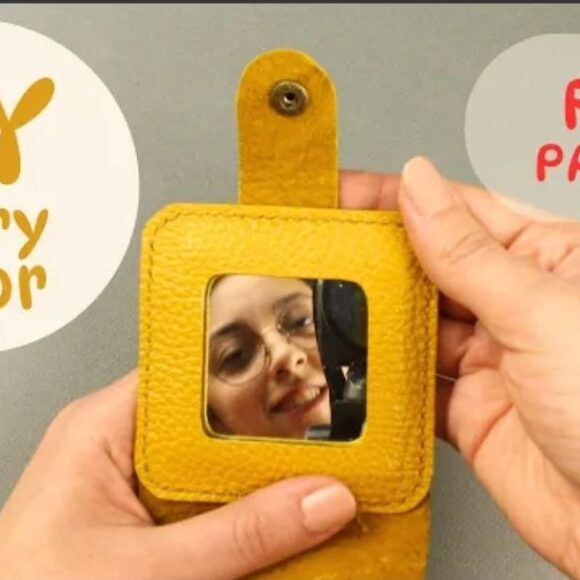 выкройка кожаная рамка