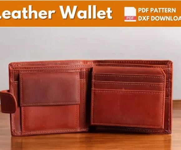 Выкройка портмоне из кожи от